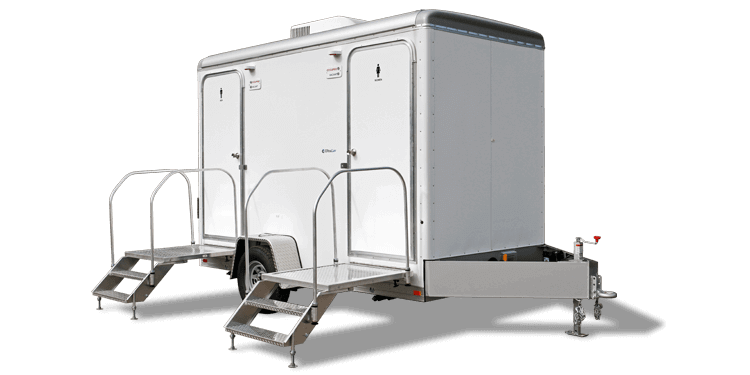 Restroom trailer rental for weddings